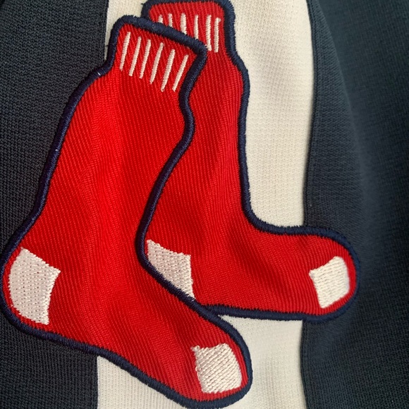 Vintage Red Sox Jacket embroidered Name and Logo Stitches Genuine Licensed MLB - Picture 7 of 11